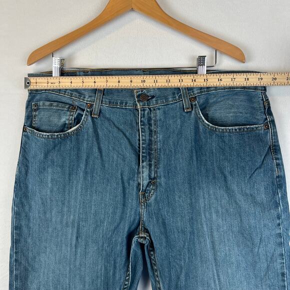 Levis 559 Jeans Mens 38x32 Blue Relaxed Straight Mid Rise Medium Wash Denim Y2K - Picture 7 of 11